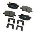 171-1261 by ACDELCO - Disc Brake Pad Set - Front, Bonded, Regular, with Mounting Hardware
