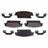 17D1020AMH by ACDELCO - Disc Brake Pad Set - Rear, Bonded, Semi-Metallic, with Mounting Hardware