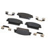 17D1020AMH by ACDELCO - Disc Brake Pad Set - Rear, Bonded, Semi-Metallic, with Mounting Hardware