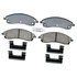 17D1019CH by ACDELCO - Disc Brake Pad Set - Front, Bonded, Ceramic, Original Part Design