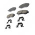 17D1089CHF1 by ACDELCO - Disc Brake Pad - Bonded, Ceramic, Revised F1 Part Design, with Hardware