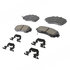 17D1089CHF1 by ACDELCO - Disc Brake Pad - Bonded, Ceramic, Revised F1 Part Design, with Hardware