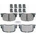 17D1088CH by ACDELCO - Disc Brake Pad Set - Rear, Bonded, Ceramic, Original Part Design