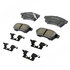 17D1100CHF1 by ACDELCO - Disc Brake Pad - Bonded, Ceramic, Revised F1 Part Design, with Hardware