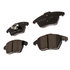 17D1107ACF1 by ACDELCO - Disc Brake Pad Set - Front, Bonded, Ceramic, Revised F1 Part Design
