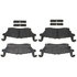 17D1120CH by ACDELCO - Disc Brake Pad Set - Rear, Bonded, Ceramic, Original Part Design