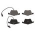 17D1111M by ACDELCO - Disc Brake Pad Set - Front, Bonded, Semi-Metallic, with Mounting Hardware