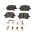17D1160CHF1 by ACDELCO - Disc Brake Pad - Bonded, Ceramic, Revised F1 Part Design, with Hardware