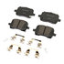 17D1160CHF1 by ACDELCO - Disc Brake Pad - Bonded, Ceramic, Revised F1 Part Design, with Hardware