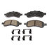 17D1169CHF1 by ACDELCO - Disc Brake Pad - Bonded, Ceramic, Revised F1 Part Design, with Hardware