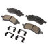 17D1169CHF1 by ACDELCO - Disc Brake Pad - Bonded, Ceramic, Revised F1 Part Design, with Hardware