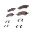 17D1169ACHF1 by ACDELCO - Disc Brake Pad - Bonded, Ceramic, Revised F1 Part Design, with Hardware