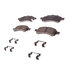 17D1169ACHF1 by ACDELCO - Disc Brake Pad - Bonded, Ceramic, Revised F1 Part Design, with Hardware