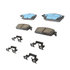 17D1194CHF2 by ACDELCO - Disc Brake Pad Set - Rear, Ceramic, Bonded, with Mounting Hardware