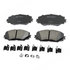 17D1210CHF1 by ACDELCO - Disc Brake Pad - Bonded, Ceramic, Revised F1 Part Design, with Hardware