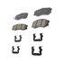 17D1264CHF1 by ACDELCO - Disc Brake Pad - Bonded, Ceramic, Revised F1 Part Design, with Hardware