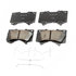 17D1303CHF1 by ACDELCO - Disc Brake Pad - Bonded, Ceramic, Revised F1 Part Design, with Hardware