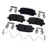 17D1281CH by ACDELCO - Disc Brake Pad Set - Rear, Bonded, Ceramic, Original Part Design