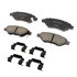 17D1337CHF1 by ACDELCO - Disc Brake Pad - Bonded, Ceramic, Revised F1 Part Design, with Hardware