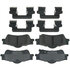 17D1352CH by ACDELCO - Disc Brake Pad Set - Rear, Bonded, Ceramic, Original Part Design