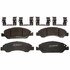 17D1367AMHPV by ACDELCO - Disc Brake Pad Set - Front, Bonded, Original Part Design, Semi-Metallic