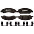 17D1367SDH by ACDELCO - Disc Brake Pad Set - Front, Ceramic, Bonded, with Mounting Hardware
