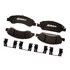 17D1367SDH by ACDELCO - Disc Brake Pad Set - Front, Ceramic, Bonded, with Mounting Hardware