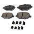 17D1377CHF1 by ACDELCO - Disc Brake Pad - Bonded, Ceramic, Revised F1 Part Design, with Hardware