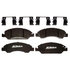 17D1367SDH by ACDELCO - Disc Brake Pad Set - Front, Ceramic, Bonded, with Mounting Hardware