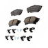 17D1391CHF1 by ACDELCO - Disc Brake Pad - Bonded, Ceramic, Revised F1 Part Design, with Hardware
