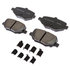 17D1377CHF1 by ACDELCO - Disc Brake Pad - Bonded, Ceramic, Revised F1 Part Design, with Hardware