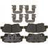 17D1445CH by ACDELCO - Disc Brake Pad Set - Rear, Bonded, Ceramic, Original Part Design