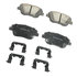 17D1444CHF1 by ACDELCO - Disc Brake Pad - Bonded, Ceramic, Revised F1 Part Design, with Hardware