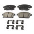 17D1467CHF1 by ACDELCO - Disc Brake Pad - Bonded, Ceramic, Revised F1 Part Design, with Hardware