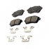 17D1454CHF1 by ACDELCO - Disc Brake Pad - Bonded, Ceramic, Revised F1 Part Design, with Hardware