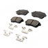 17D1454CHF1 by ACDELCO - Disc Brake Pad - Bonded, Ceramic, Revised F1 Part Design, with Hardware