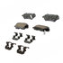 17D1544CHF1 by ACDELCO - Disc Brake Pad - Bonded, Ceramic, Revised F1 Part Design, with Hardware