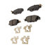 17D1846CHF1 by ACDELCO - Disc Brake Pad - Bonded, Ceramic, Revised F1 Part Design, with Hardware