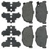 17D323 by ACDELCO - Disc Brake Pad Set - Rear, Bonded, Organic, without Mounting Hardware