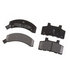 17D215M by ACDELCO - Disc Brake Pad Set - Front, Bonded, Semi-Metallic, without Mounting Hardware