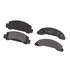 17D326M by ACDELCO - Disc Brake Pad Set - Front, Bonded, Semi-Metallic, without Mounting Hardware