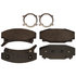 17D354MH by ACDELCO - Disc Brake Pad Set - Rear, Semi-Metallic, with Mounting Hardware