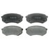 17D433A by ACDELCO - Disc Brake Pad Set - Front, Bonded, Organic, without Mounting Hardware