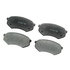 17D433A by ACDELCO - Disc Brake Pad Set - Front, Bonded, Organic, without Mounting Hardware