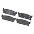 17D588 by ACDELCO - Disc Brake Pad Set - Rear, Bonded, Organic, without Mounting Hardware