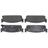17D588 by ACDELCO - Disc Brake Pad Set - Rear, Bonded, Organic, without Mounting Hardware