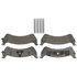 17D667AMH by ACDELCO - Disc Brake Pad Set - Rear, Bonded, Semi-Metallic, with Mounting Hardware