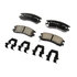 17D698CHF1 by ACDELCO - Disc Brake Pad - Bonded, Ceramic, Revised F1 Part Design, with Hardware