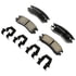 17D698CHF1 by ACDELCO - Disc Brake Pad - Bonded, Ceramic, Revised F1 Part Design, with Hardware