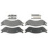 17D702MH by ACDELCO - Disc Brake Pad Set - Front, Bonded, Semi-Metallic, with Mounting Hardware